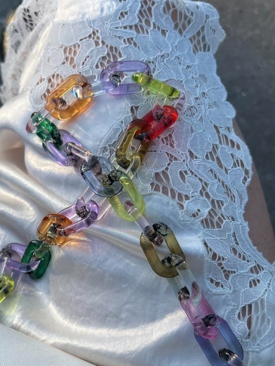 Resin Link Purse Strap